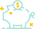 green piggy bank icon